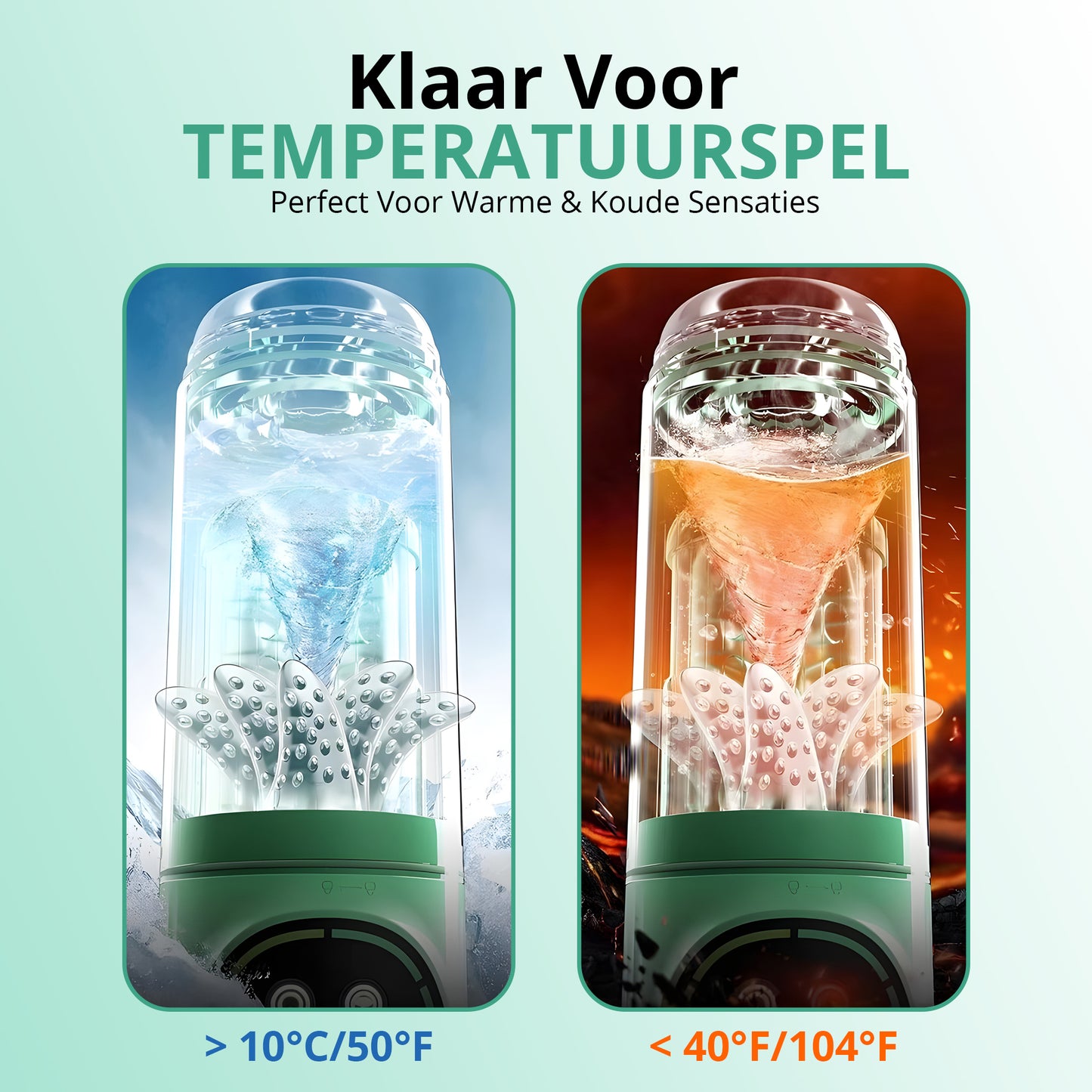 Desiredrops® Venom Pulse – Automatische Masturbator met LCD Display & Vacuumfunctie