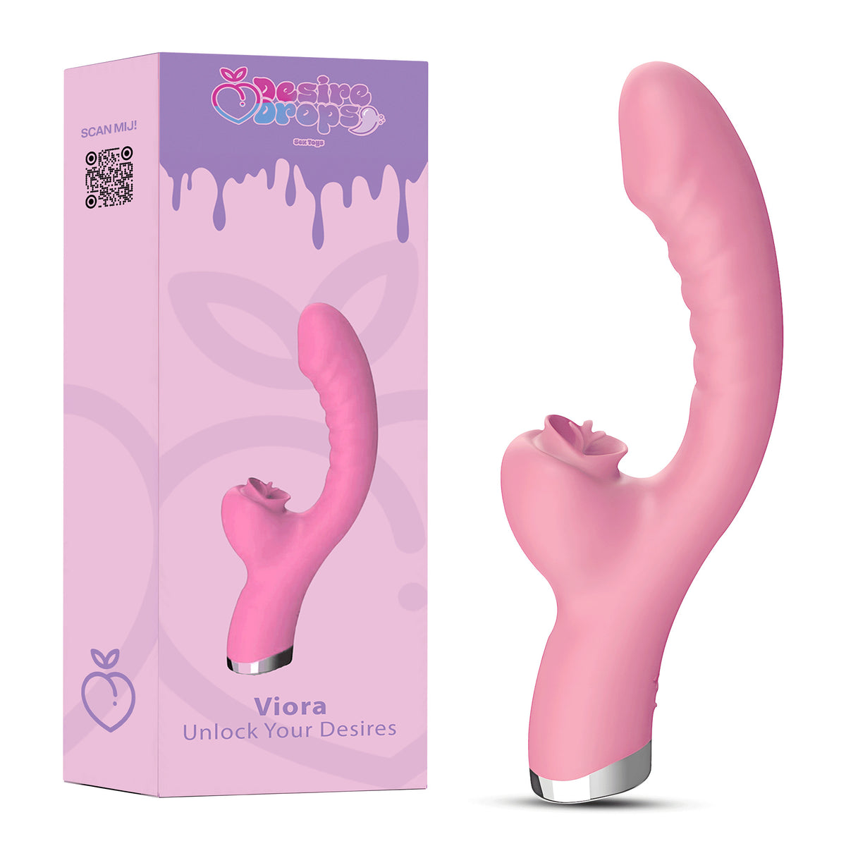 Desiredrops Duo Vibrator met Luchtdrukfunctie