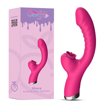 Desiredrops Duo Vibrator met Luchtdrukfunctie