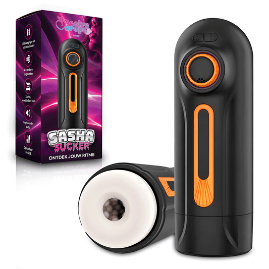 Desiredrops Sasha Sucker – Elektrische Masturbator – Zwart