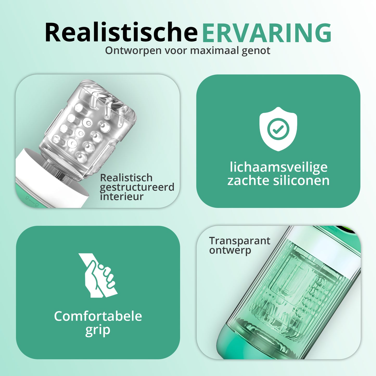 Desiredrops® Venom Pulse – Automatische Masturbator met LCD Display & Vacuumfunctie