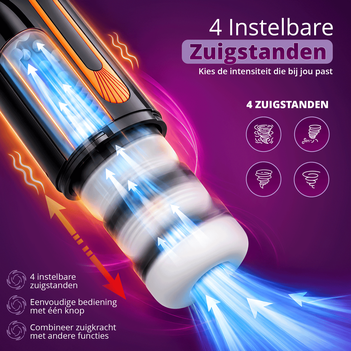 Desiredrops Sasha Sucker – Elektrische Masturbator – Zwart