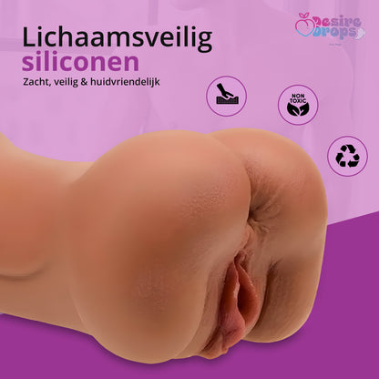 Desiredrops Realistische 3-in-1 Pocket Pussy