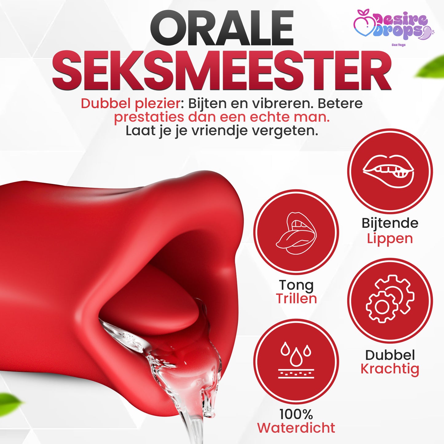 Rood Mond Vibrator